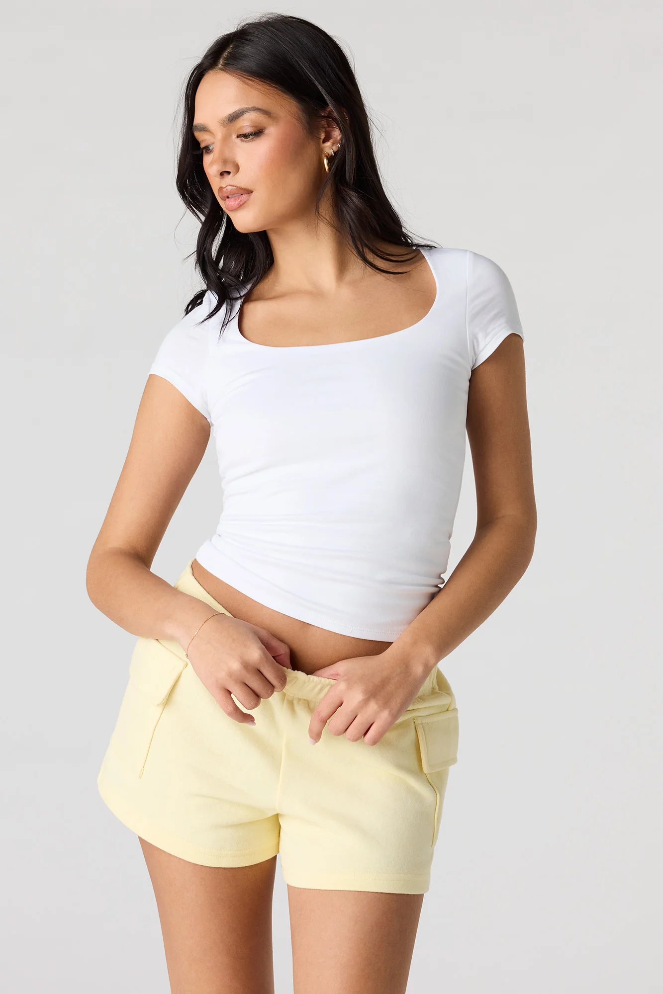 4400-luxe-french-terry-cargo-shortie-1.webp Luxe French Terry Cargo Shortie