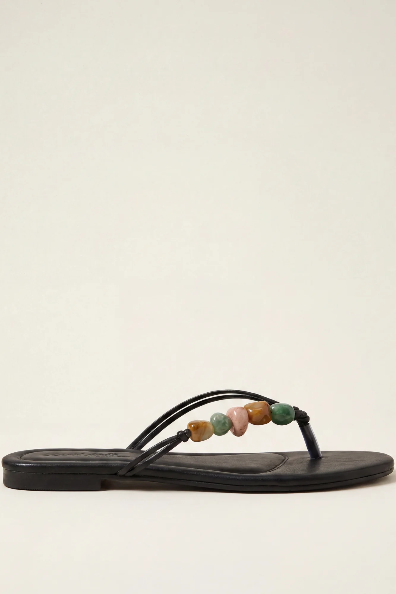 Beaded Thong Flip Flops