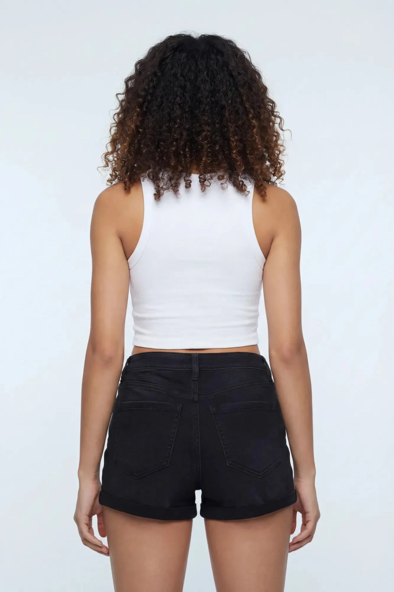4722-stretch-high-rise-black-denim-short-3.webp Stretch High Rise Black Denim Short