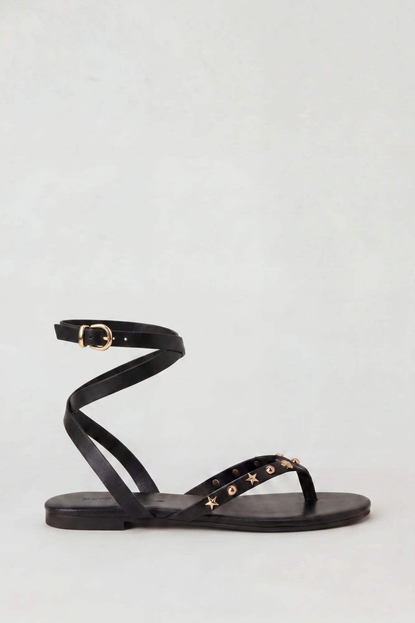 Strappy Ankle Thong Sandals