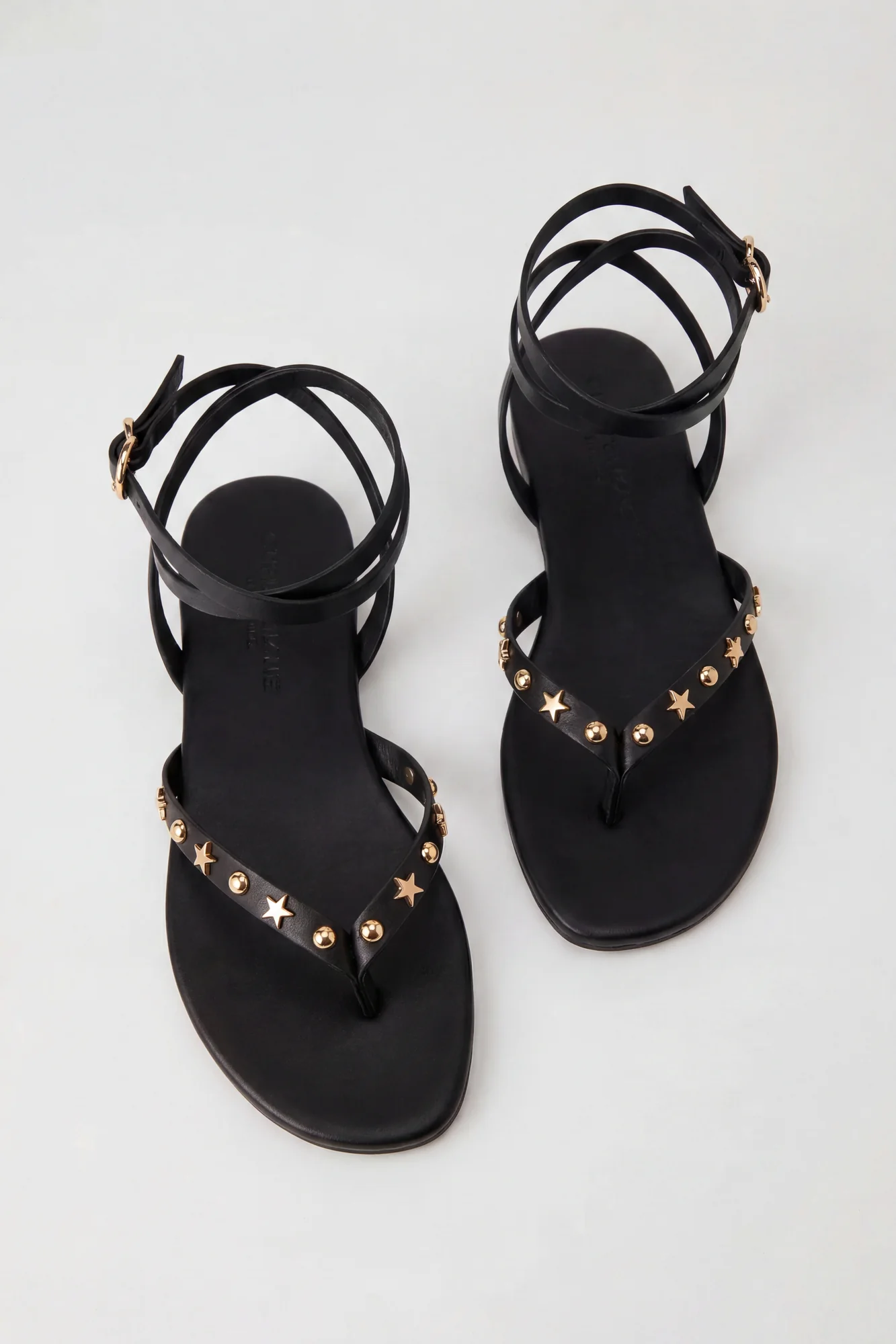 Strappy Ankle Thong Sandals