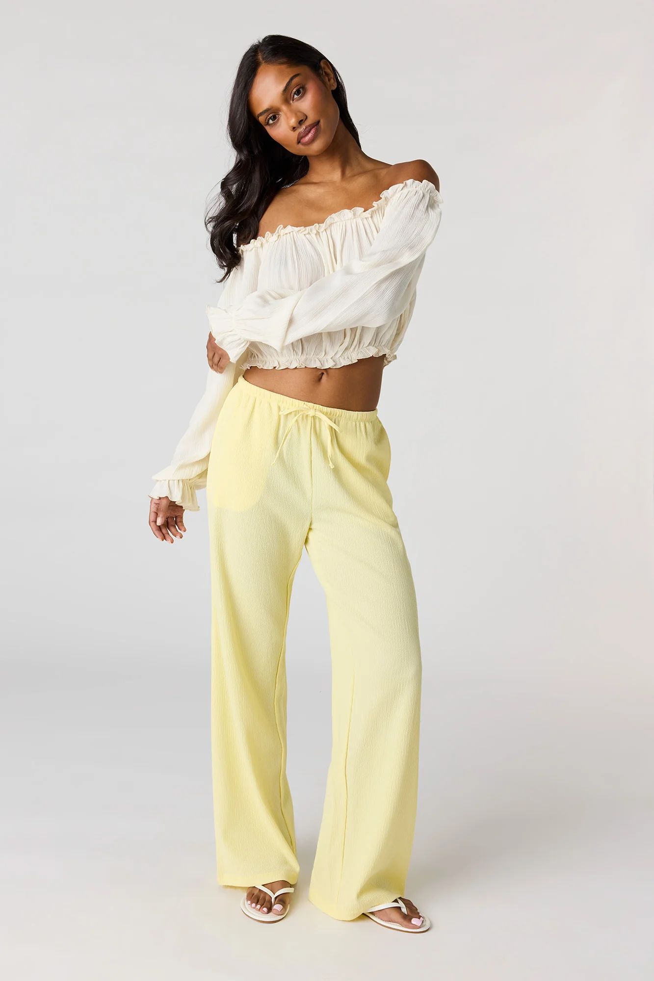 4916-textured-flowy-drawstring-dress-pant-13.webp Textured Flowy Drawstring Dress Pant