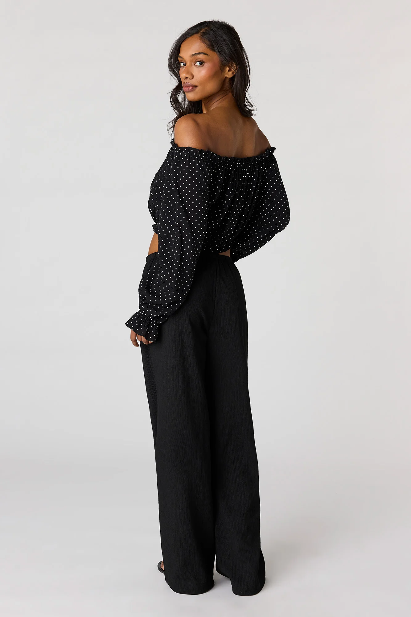 4916-textured-flowy-drawstring-dress-pant-6.webp Textured Flowy Drawstring Dress Pant