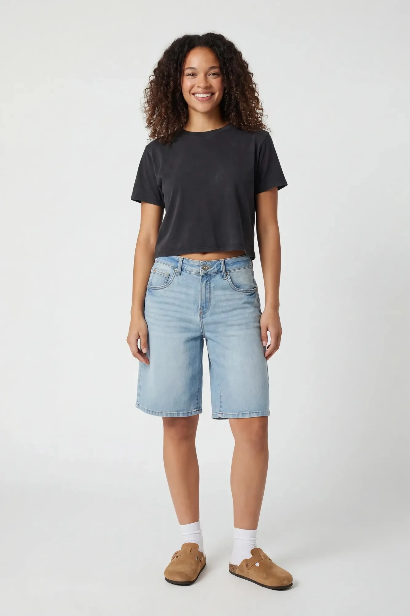 Stretch Low Rise Light Jort
