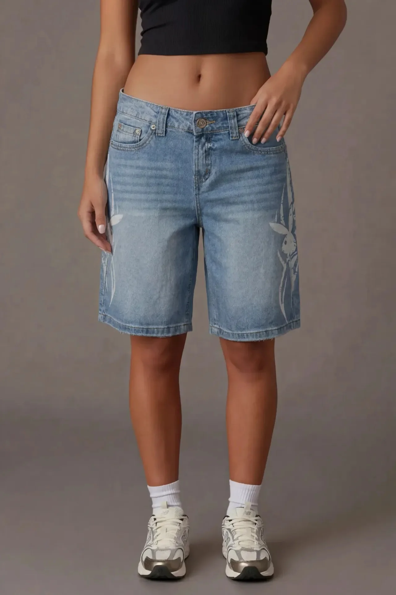 Playboy Print Low Rise Jort