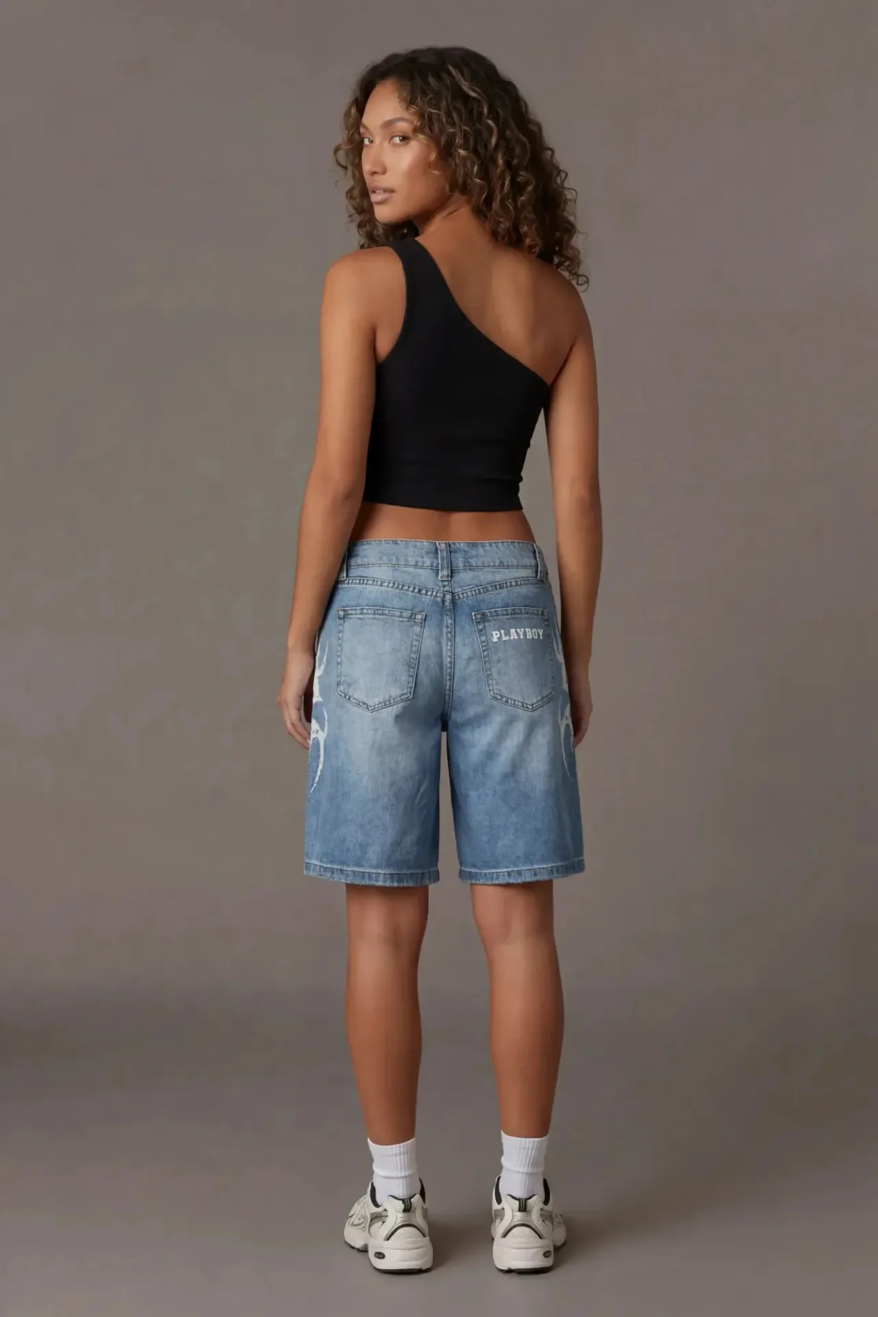 Playboy Print Low Rise Jort