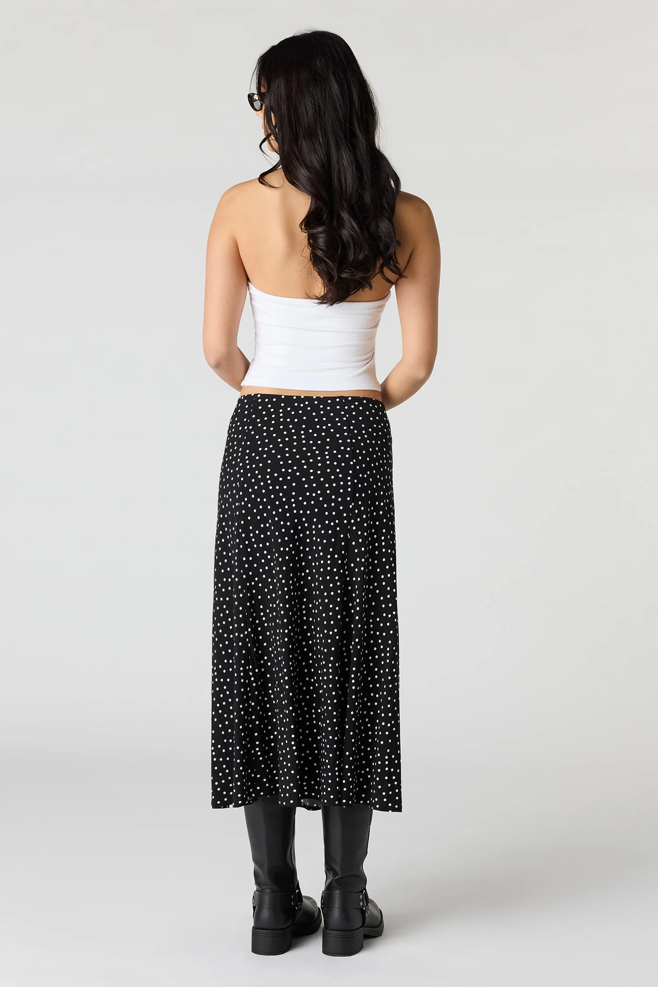 Floral Slit Midi Skirt