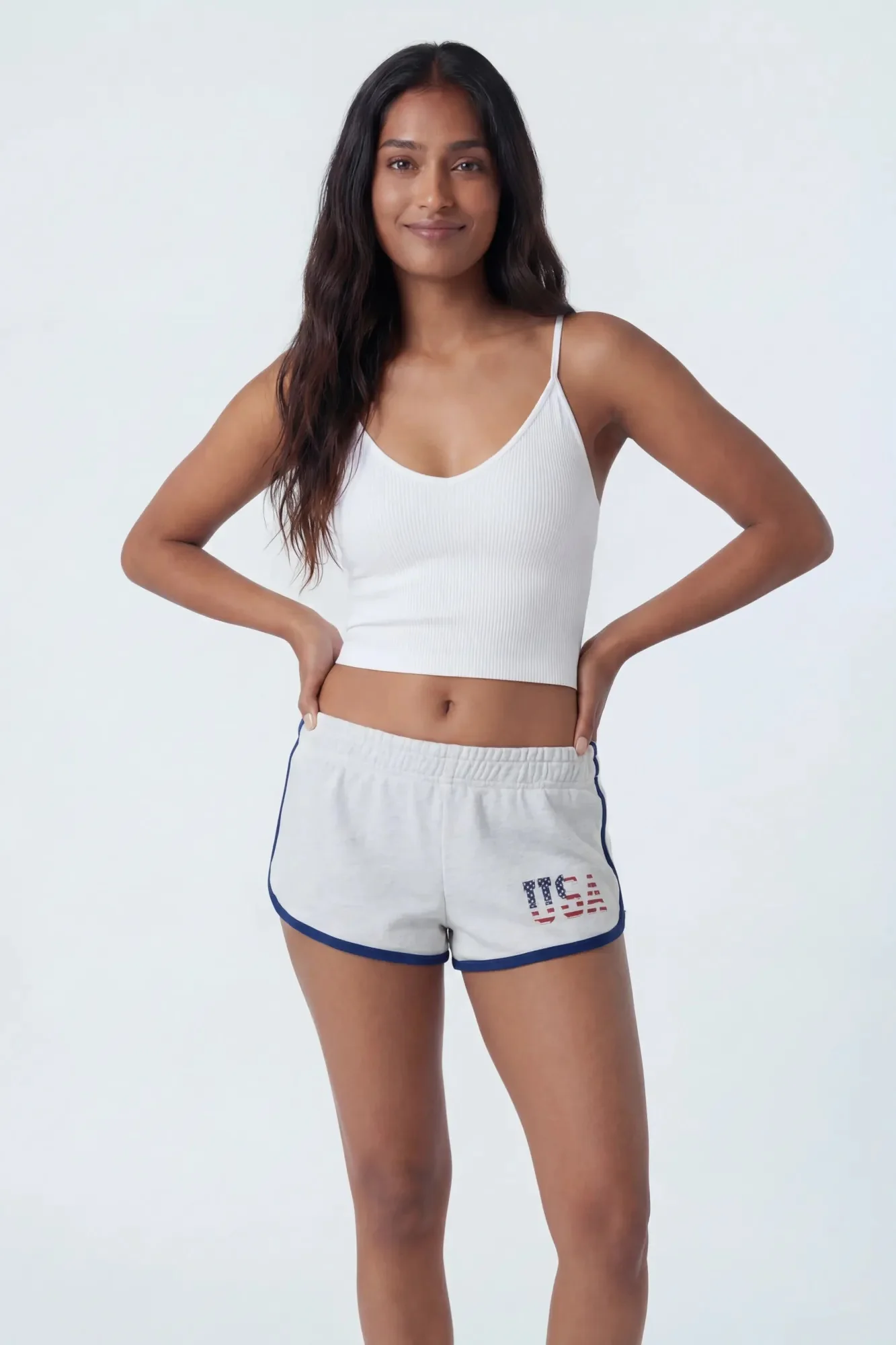 USA Graphic Fleece Dolphin Short