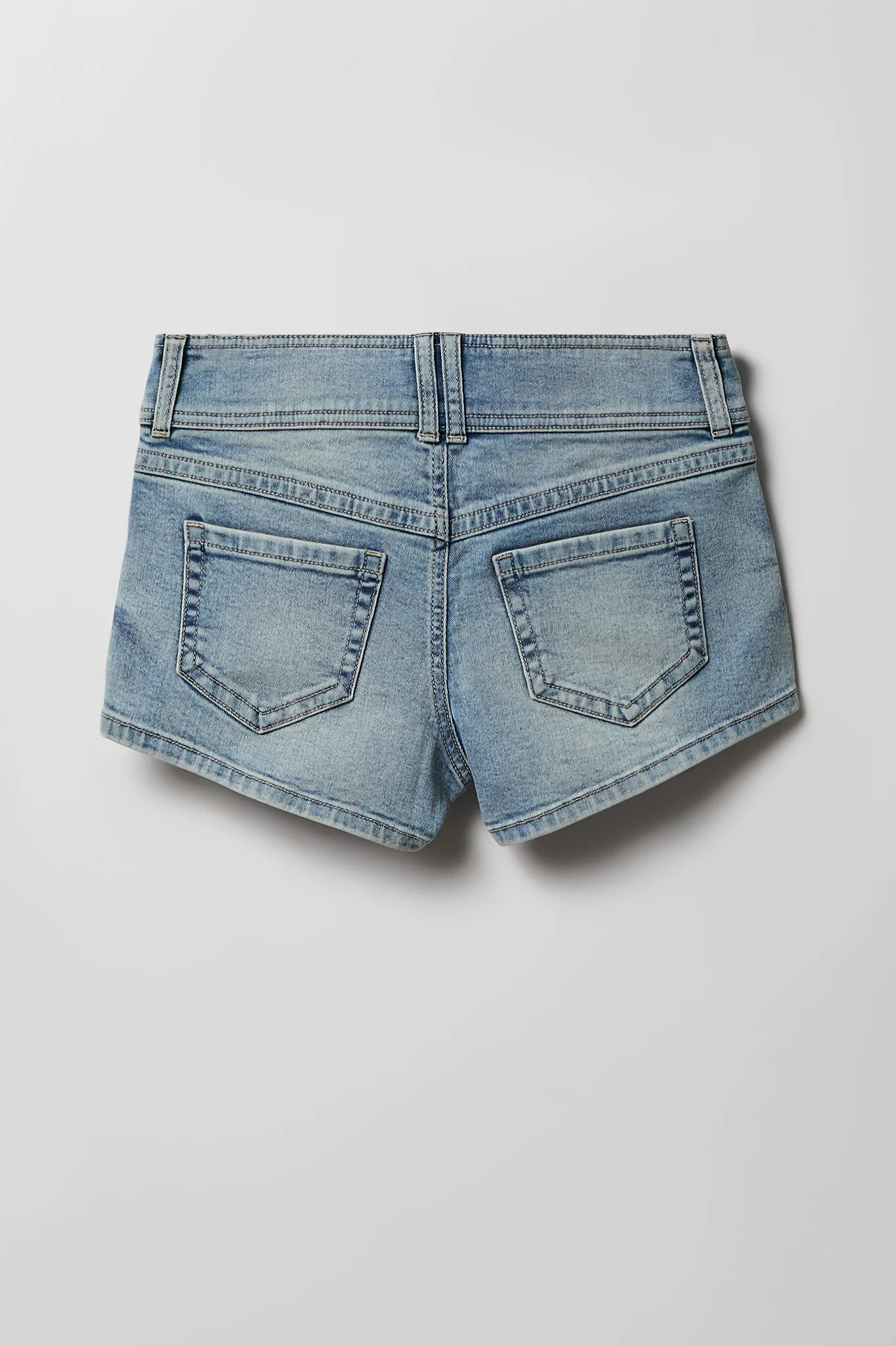 Low Rise Micro Denim Short