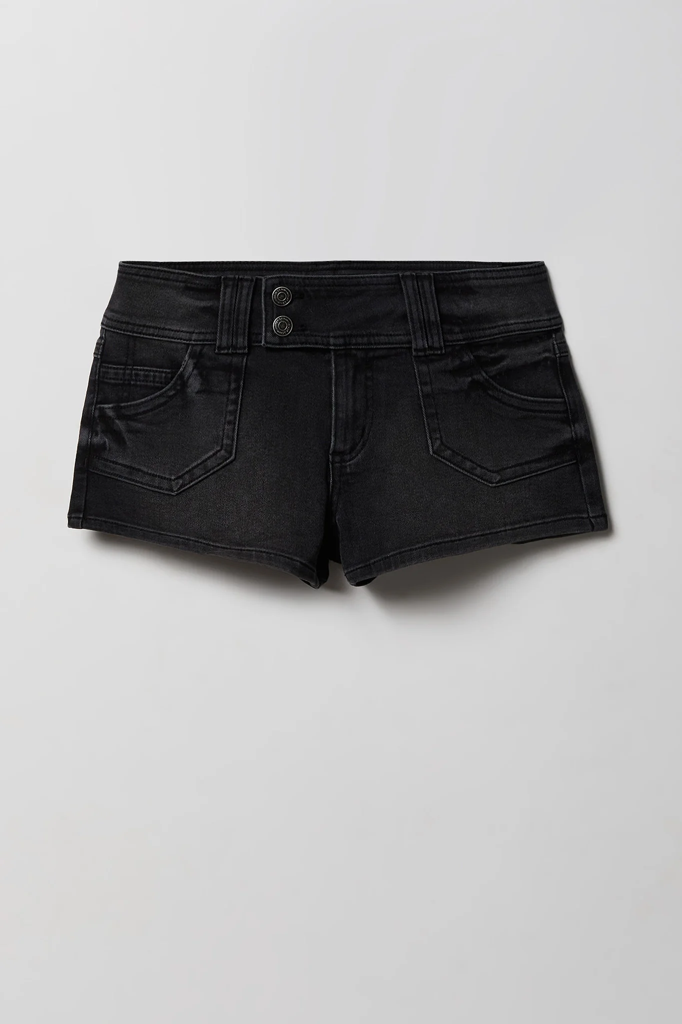 Low Rise Micro Denim Short