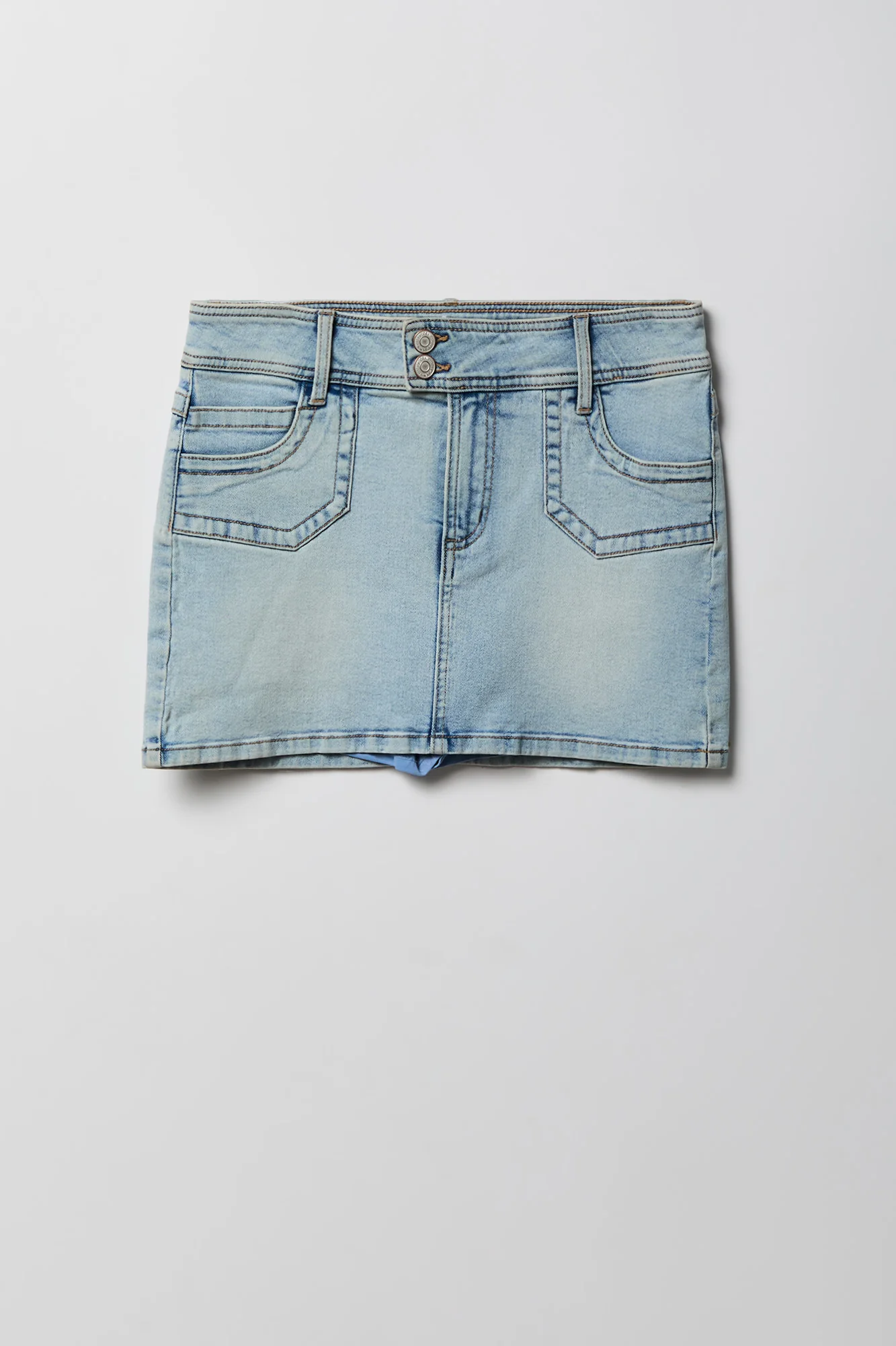 Micro Denim Skort