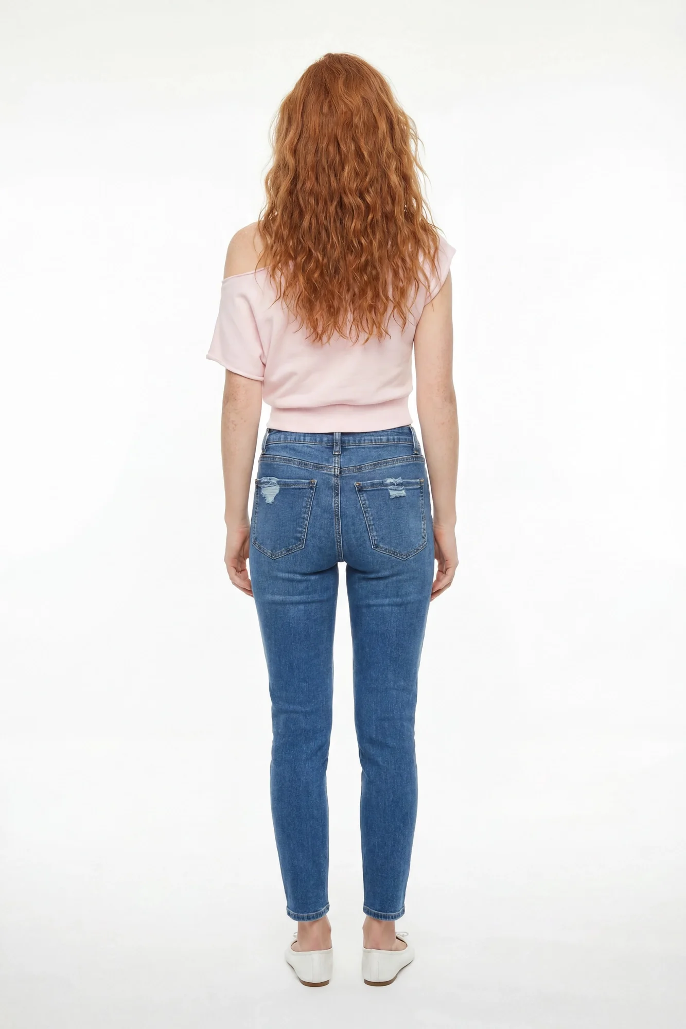 South Beach Stretch Ripped Low Rise Skinny Jean