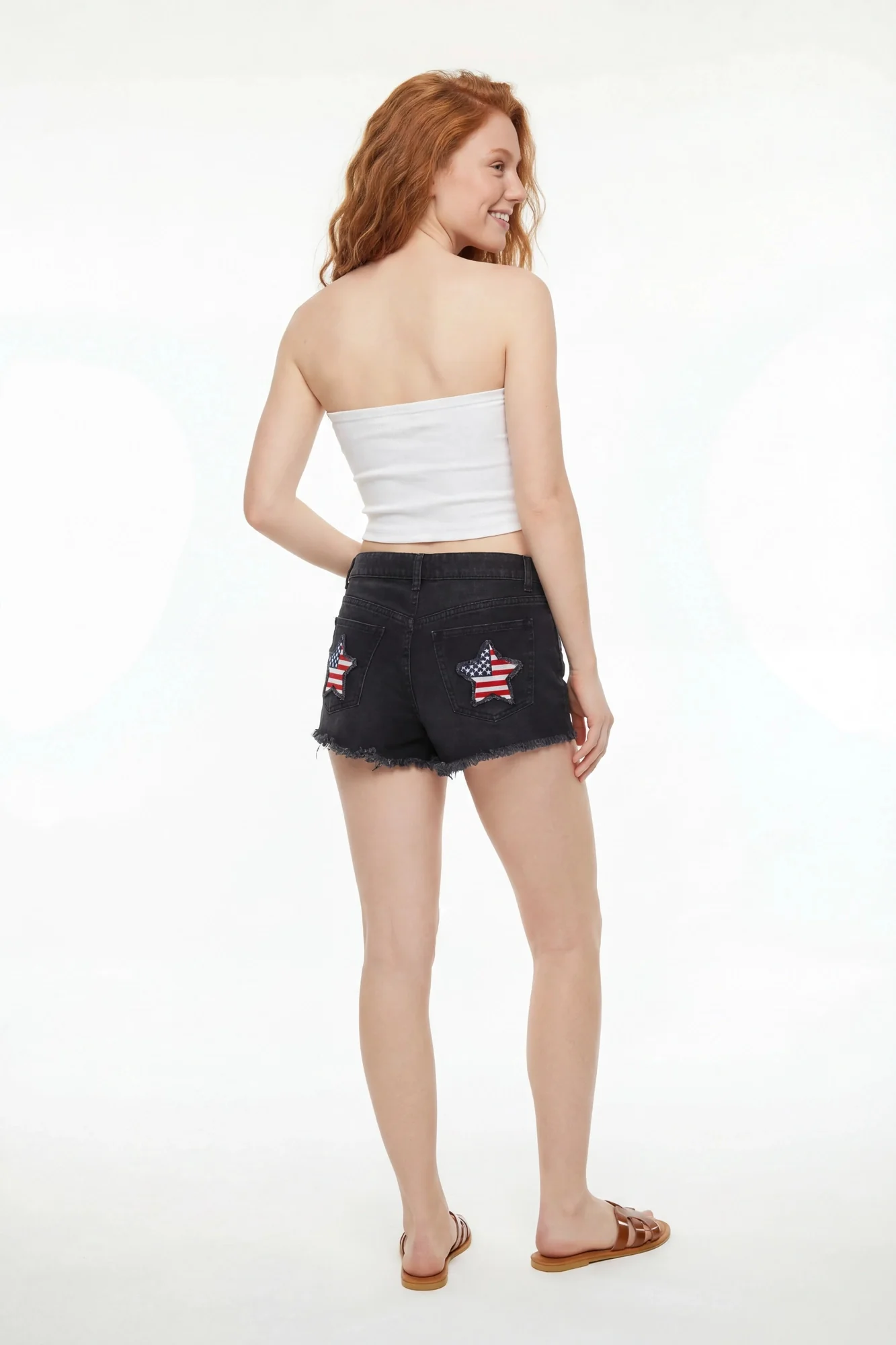 5910-ripped-american-flag-black-denim-short-2.webp Ripped American Flag Black Denim Short