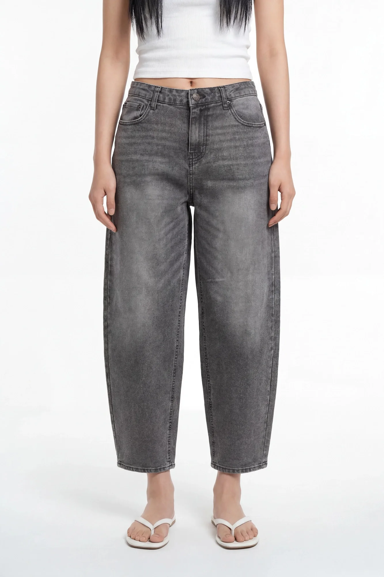 5990-stretch-high-rise-barrel-grey-jean-3.webp Stretch High Rise Barrel Grey Jean
