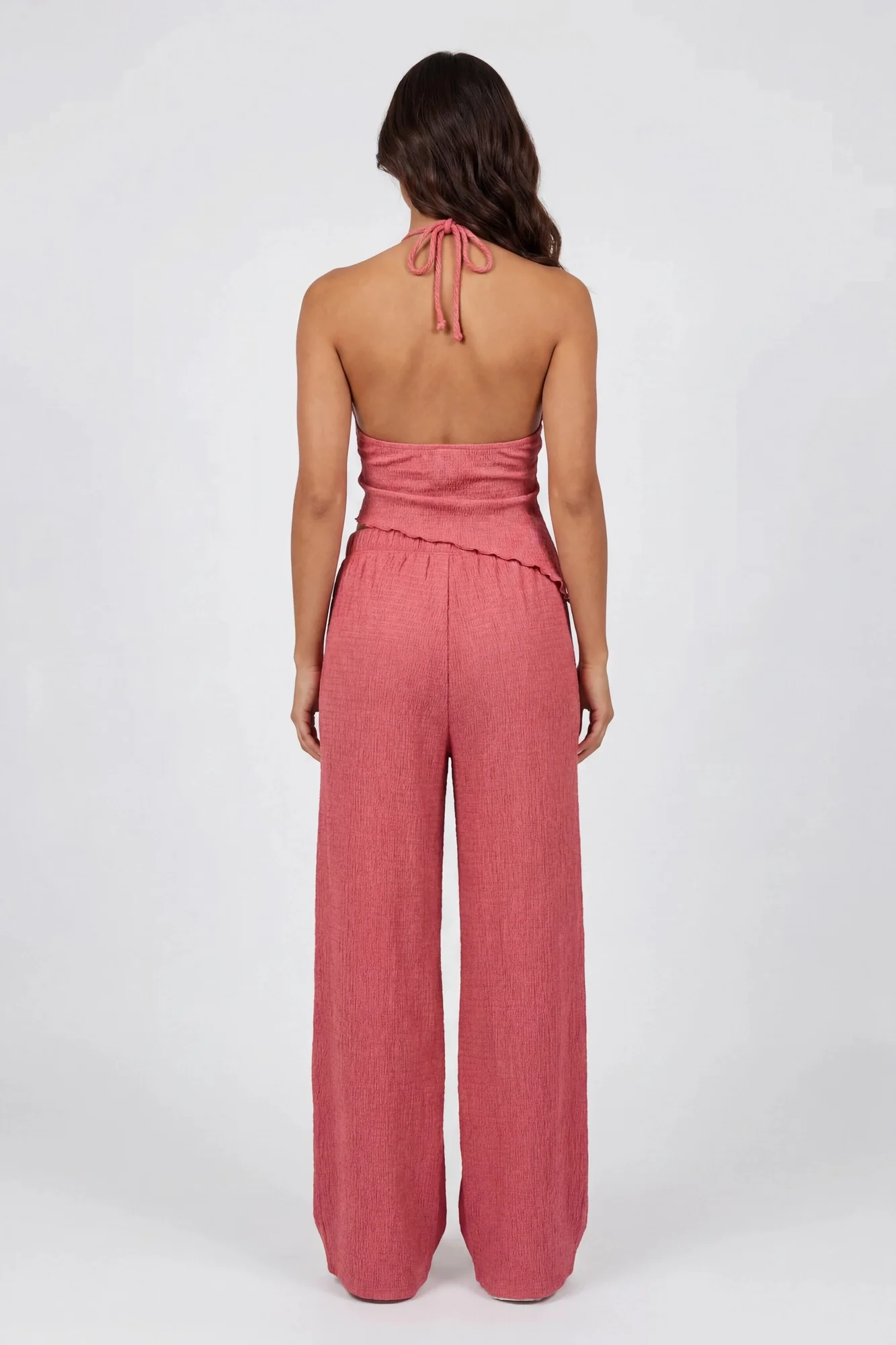 Popcorn Wide Leg Pant