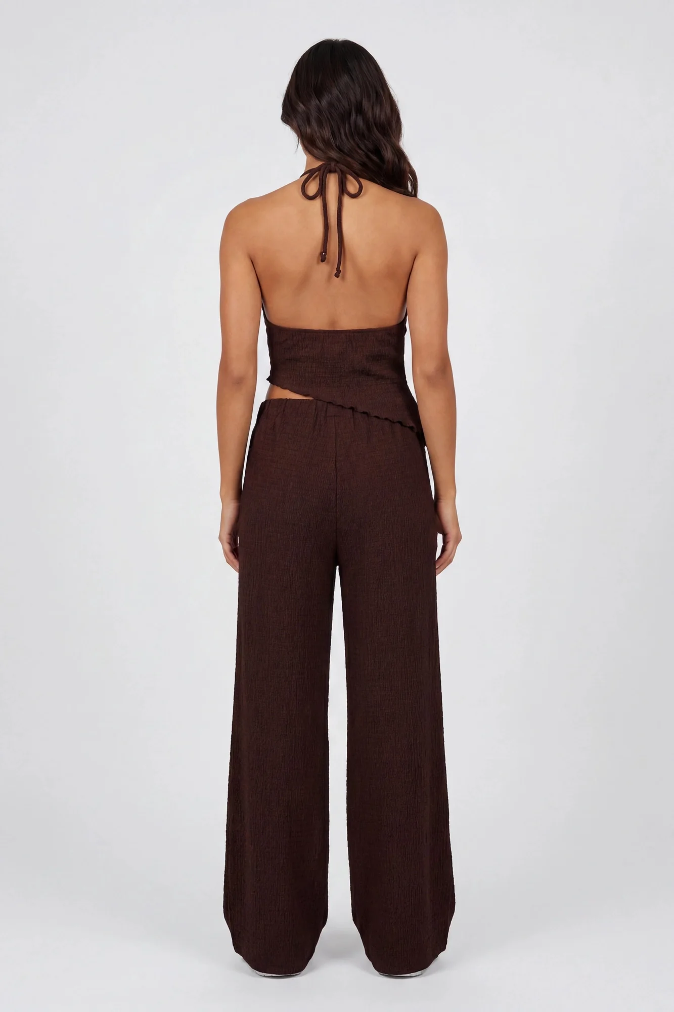 Popcorn Wide Leg Pant