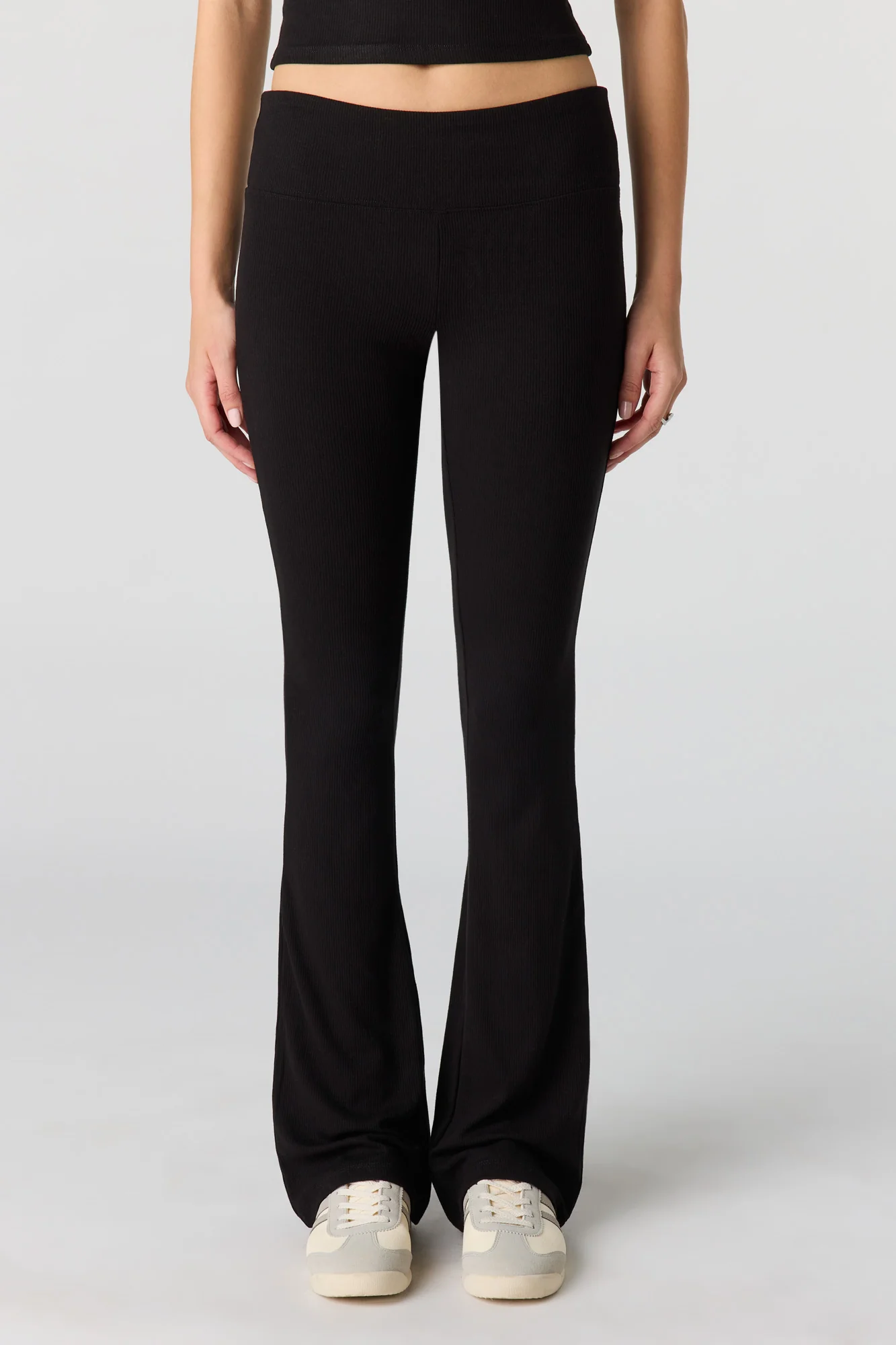 Soft Ribbed T-Shirt & Flare Pant Set