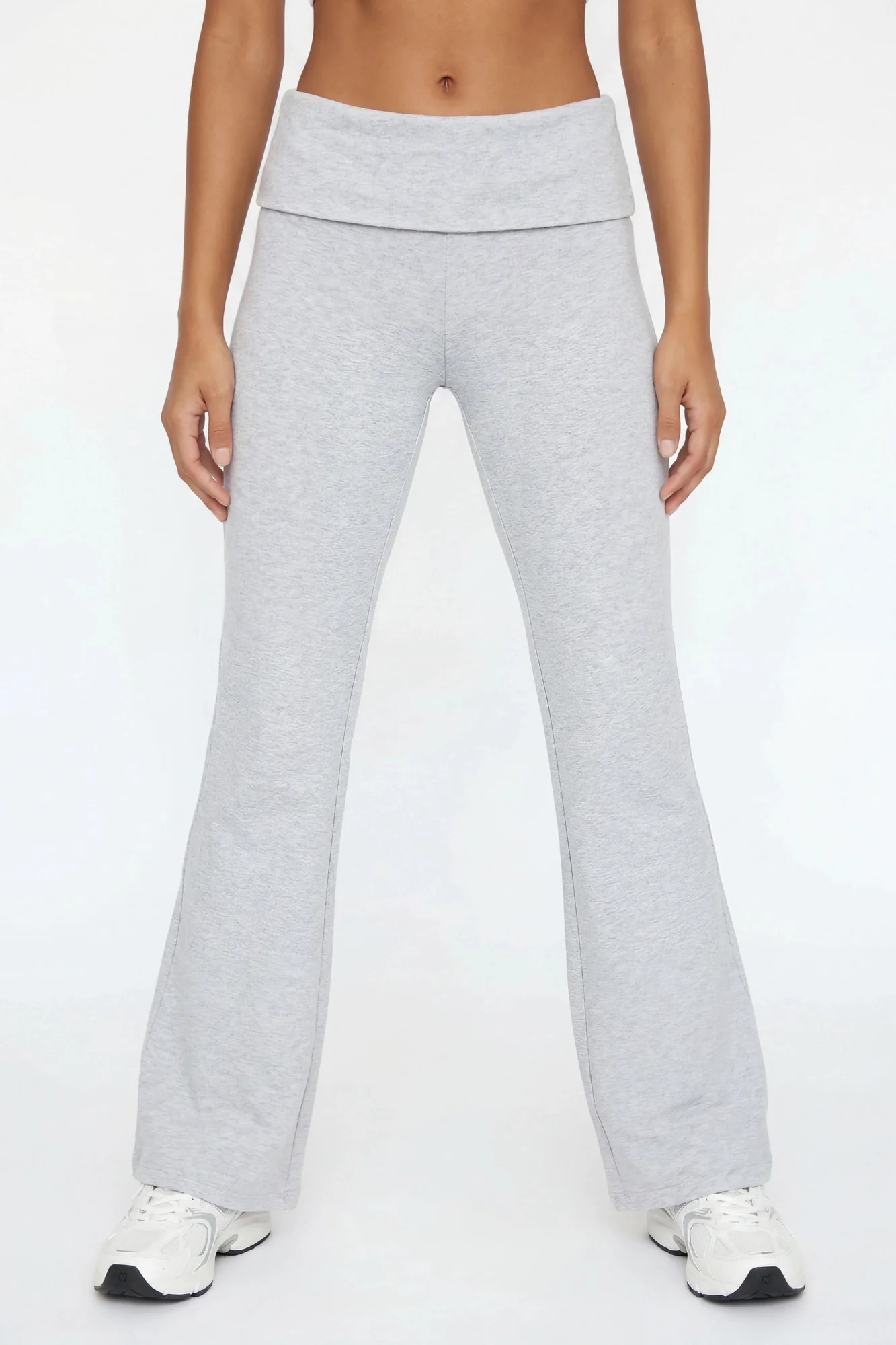 Foldover Waist Flare Legging