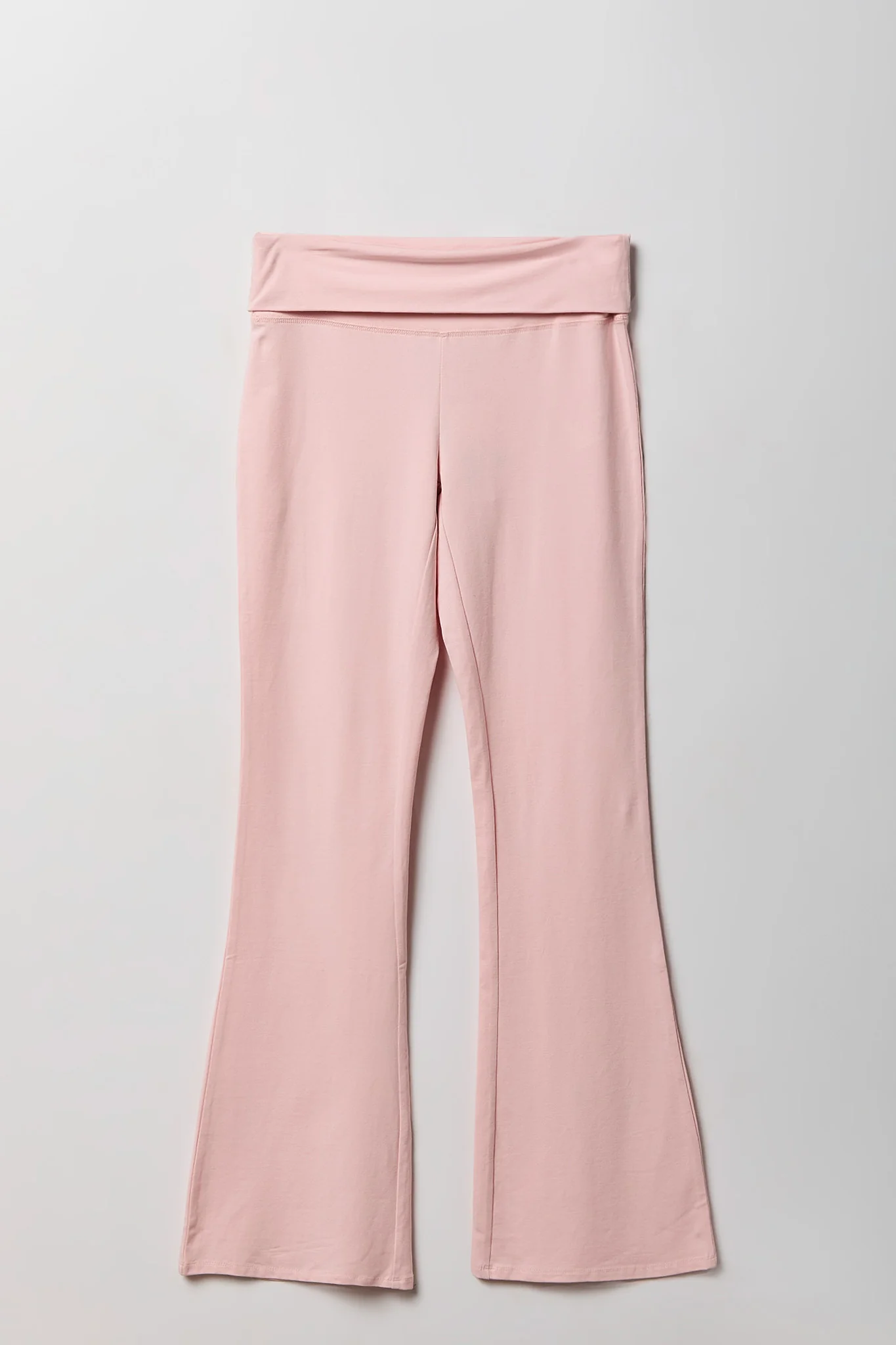 Foldover Waist Flare Legging