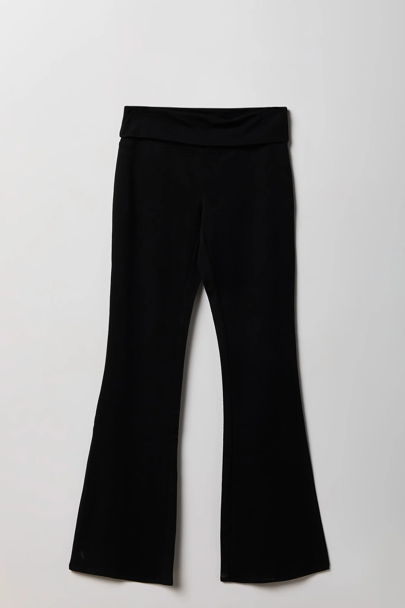 Foldover Waist Flare Legging
