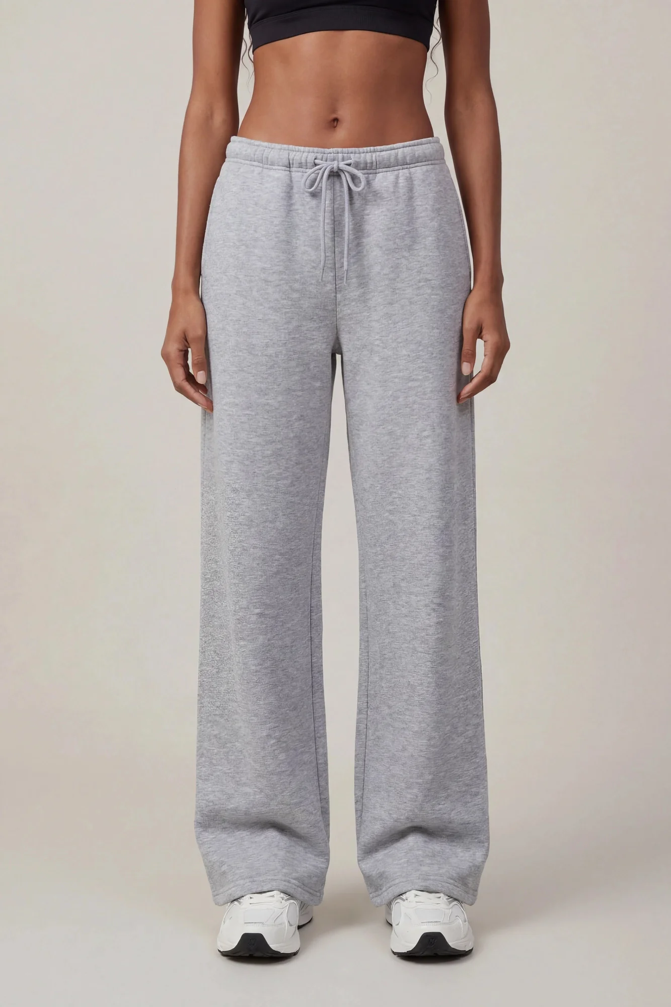 Fleece Low Rise Wide Leg Sweatpant