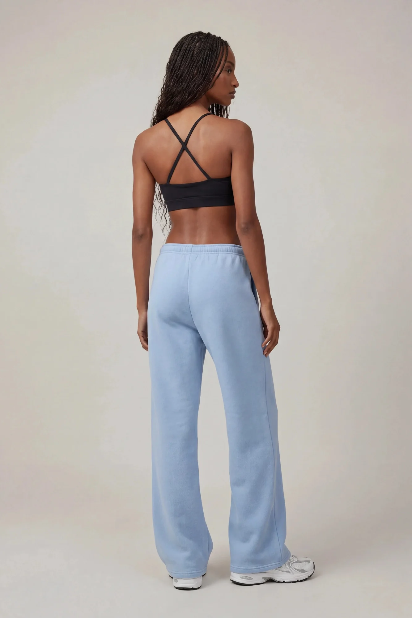 Fleece Low Rise Wide Leg Sweatpant