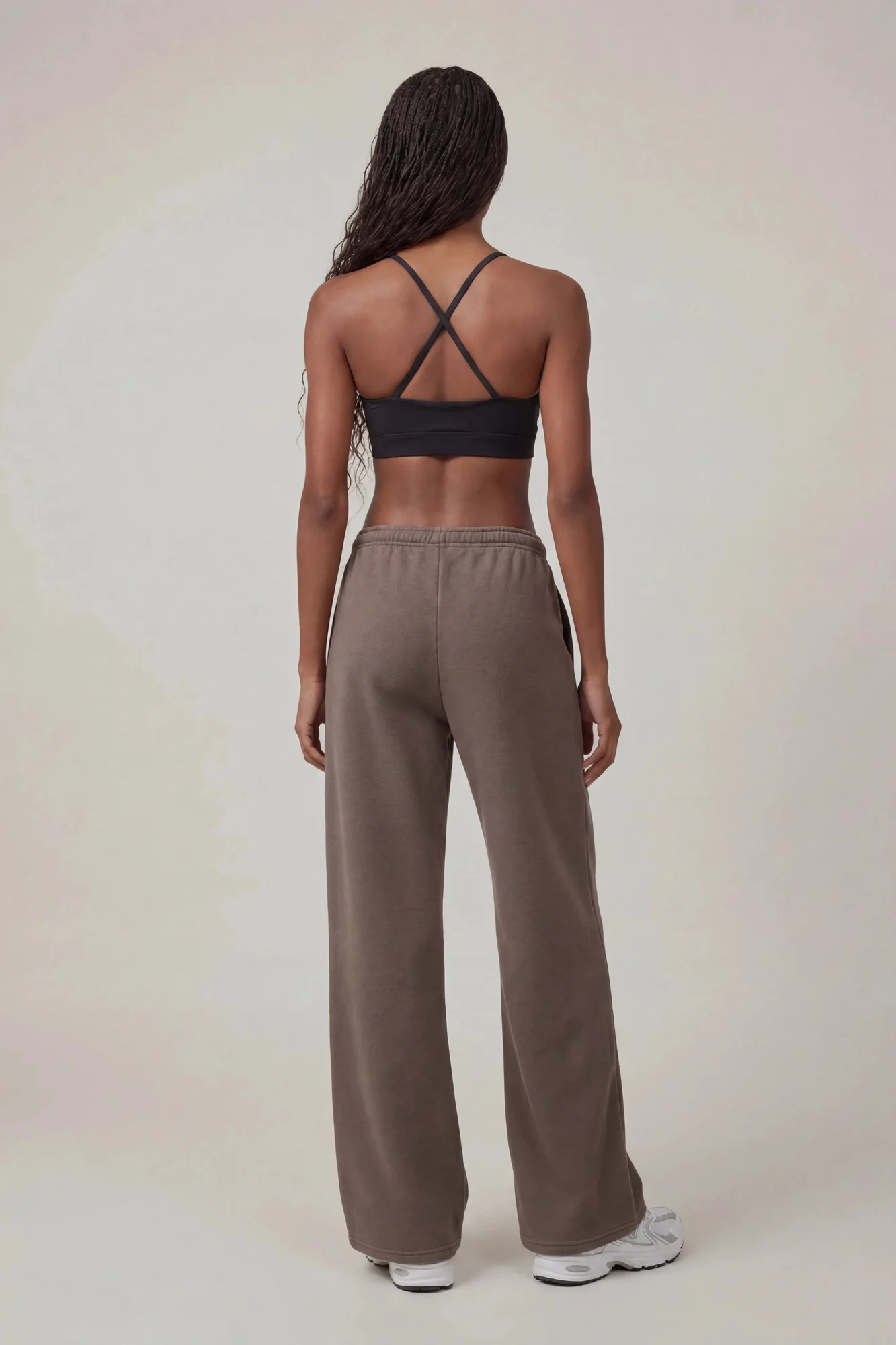 Fleece Low Rise Wide Leg Sweatpant