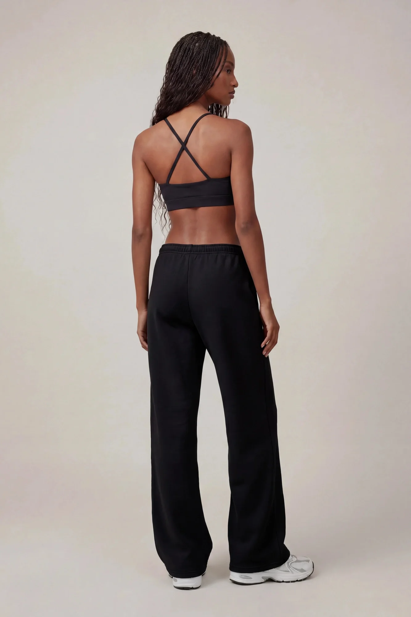 Fleece Low Rise Wide Leg Sweatpant