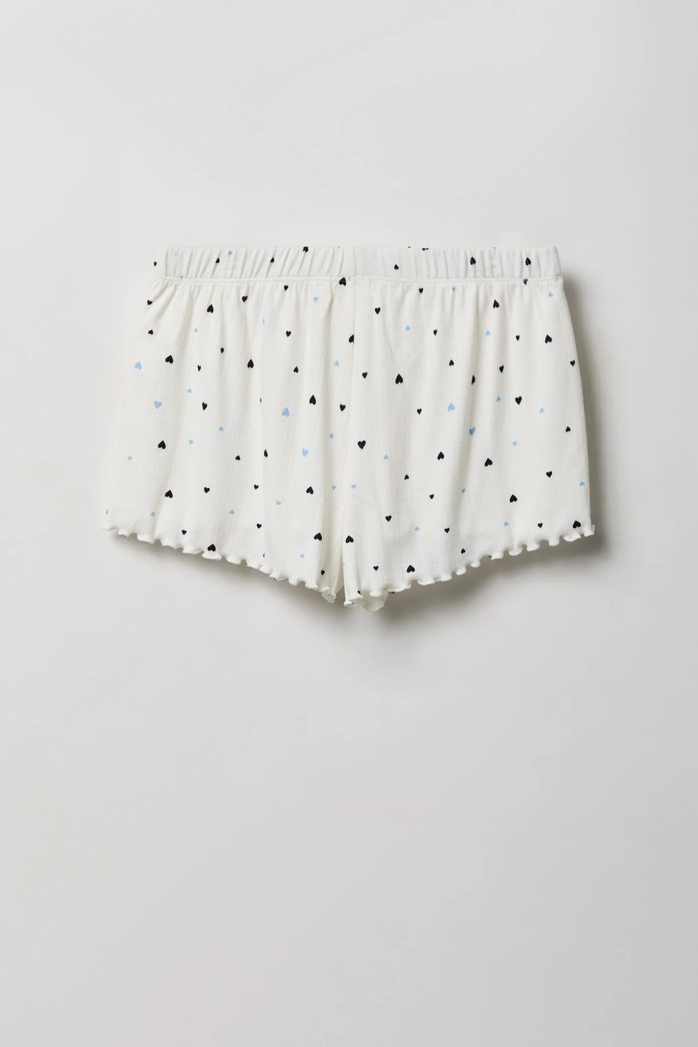 Pointelle Button-Up Top & Short Pajama Set