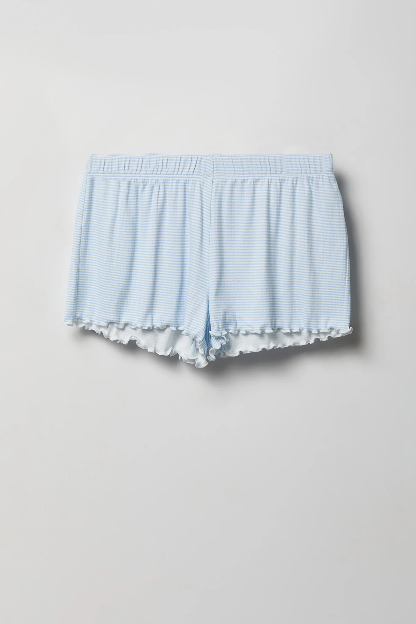 Pointelle Button-Up Top & Short Pajama Set