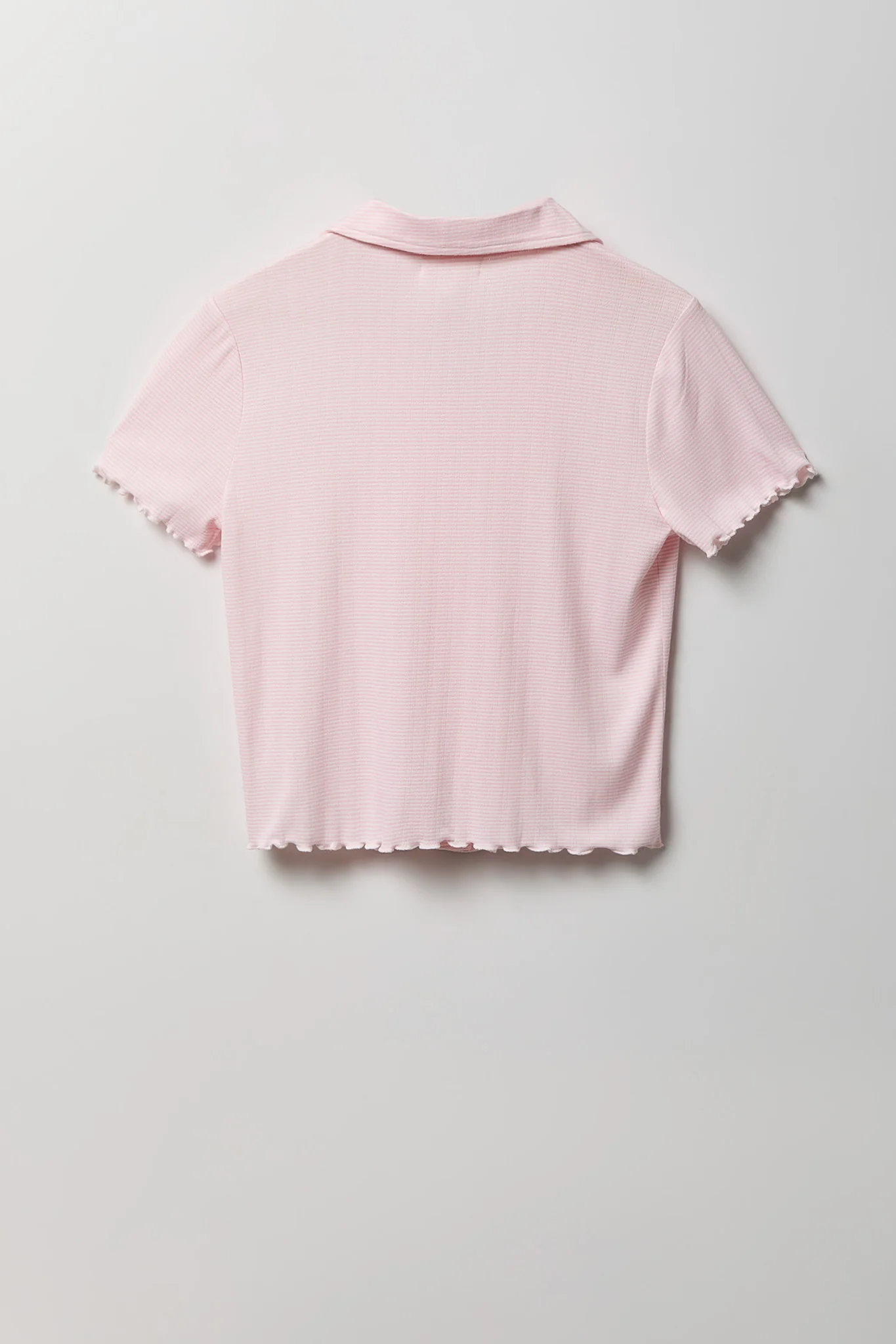 Pointelle Button-Up Top & Short Pajama Set