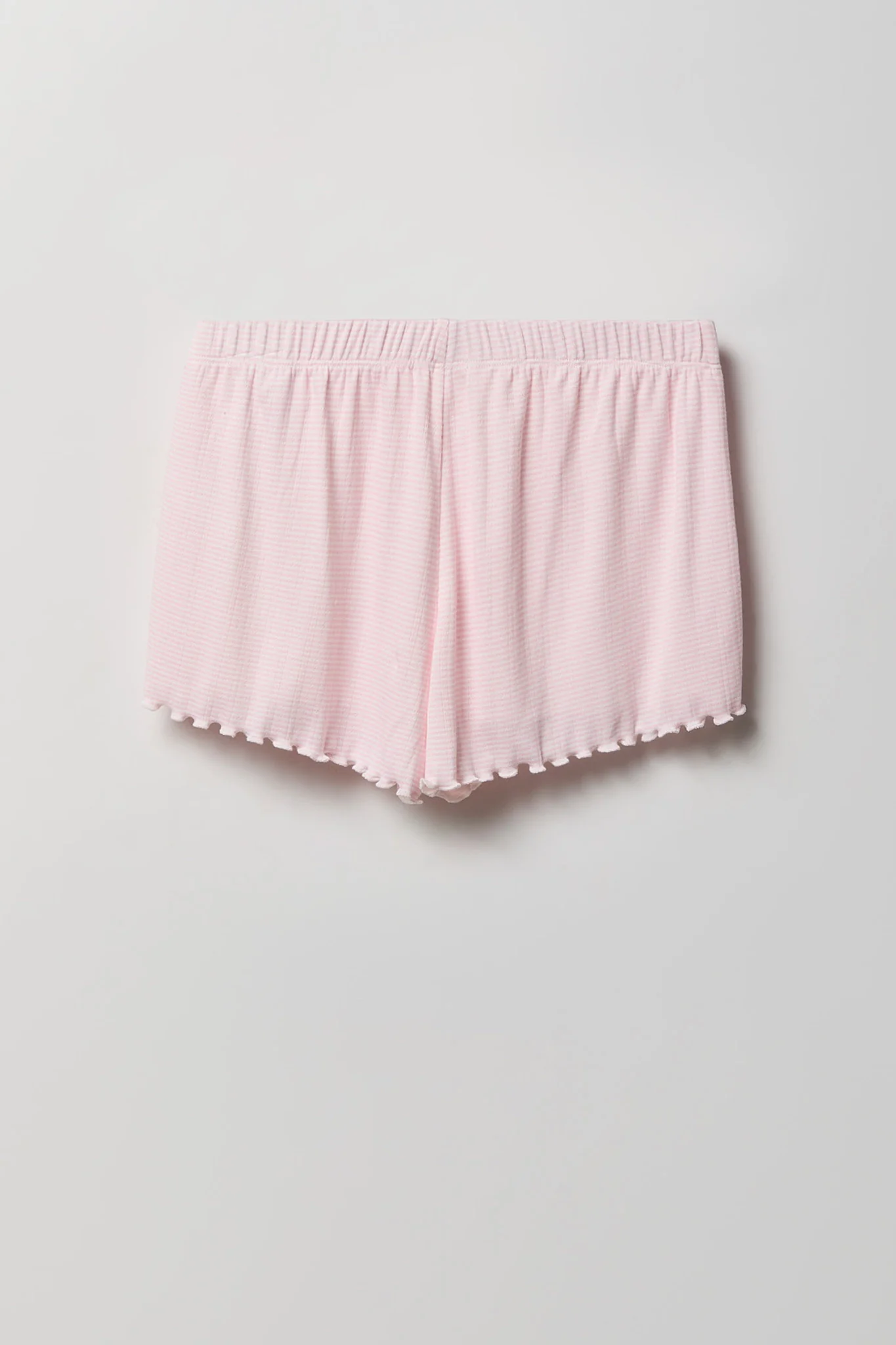 Pointelle Button-Up Top & Short Pajama Set