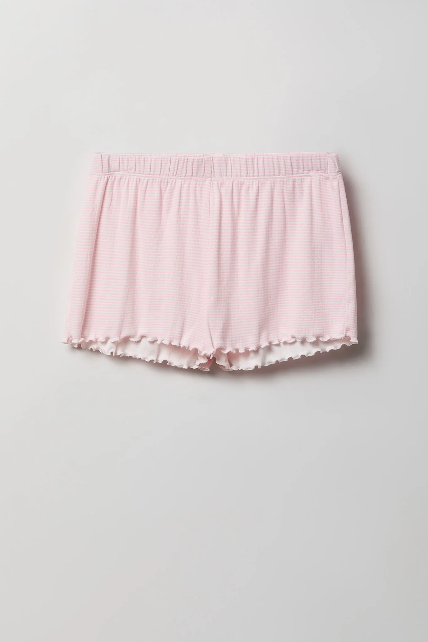 Pointelle Button-Up Top & Short Pajama Set