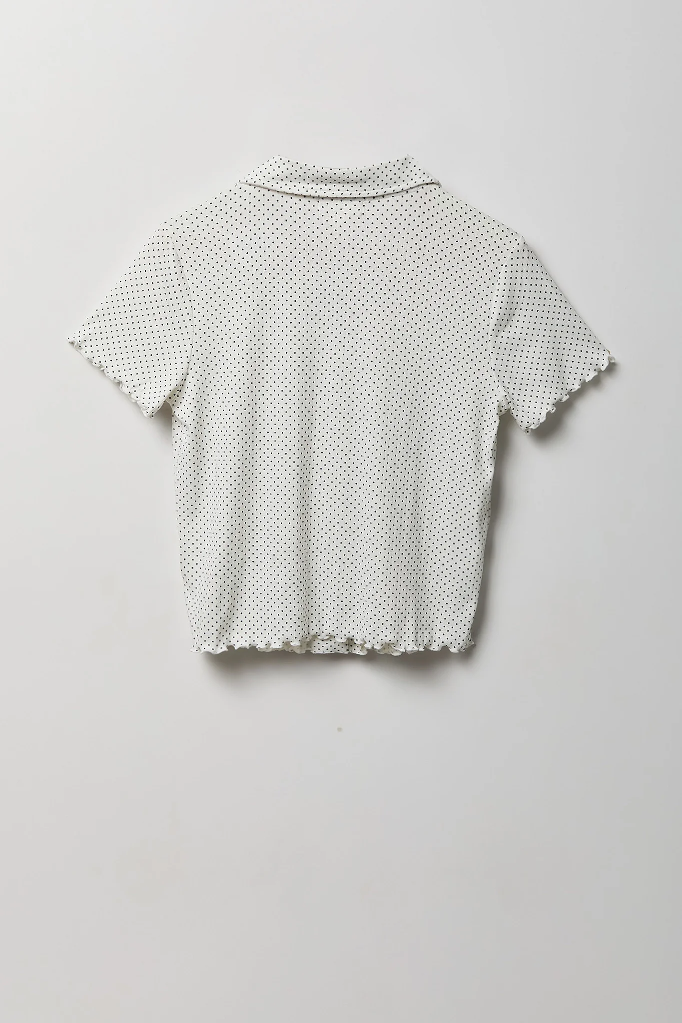 Pointelle Button-Up Top & Short Pajama Set