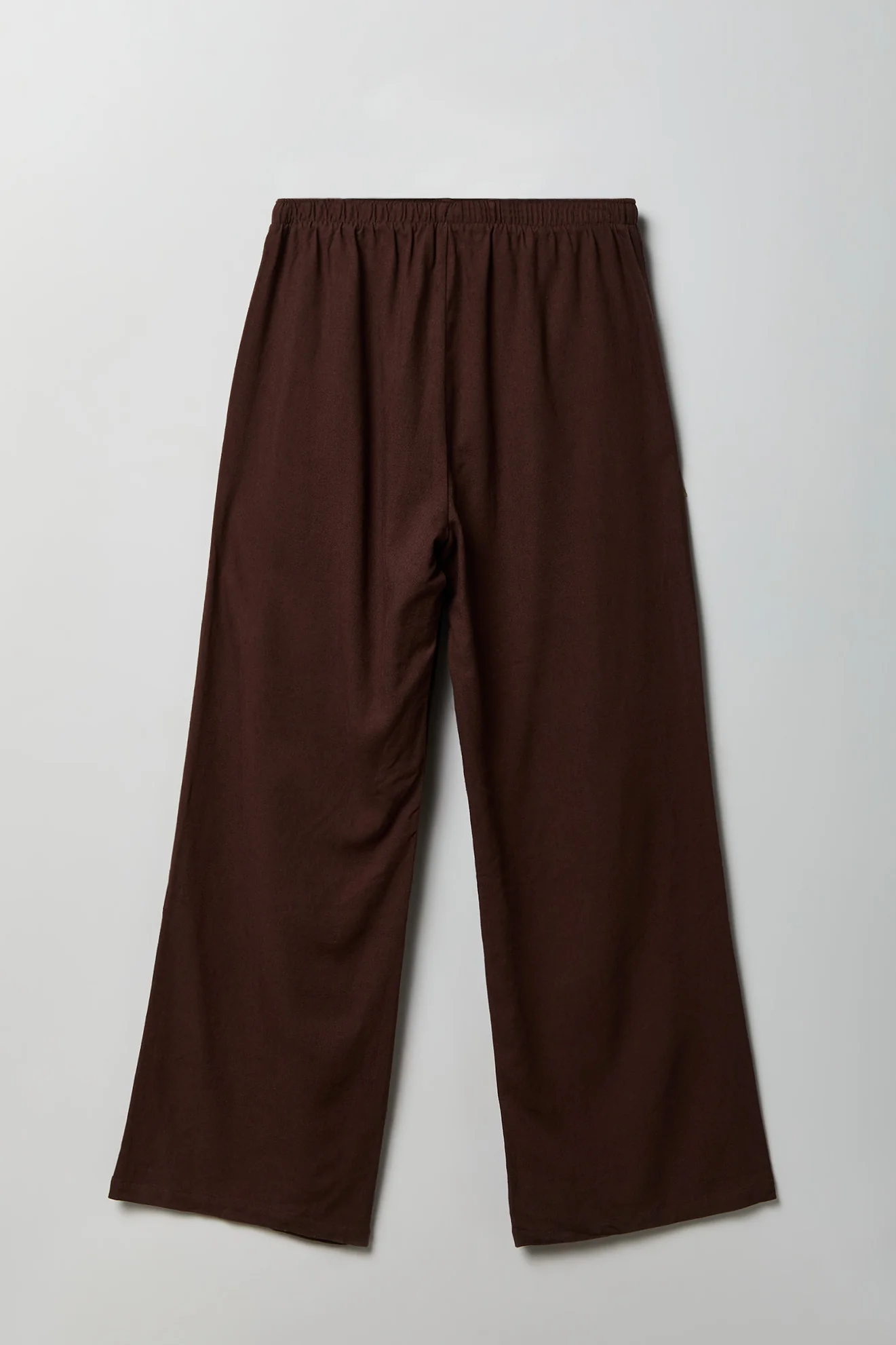 Linen-Blend Flowy Wide Leg Pant