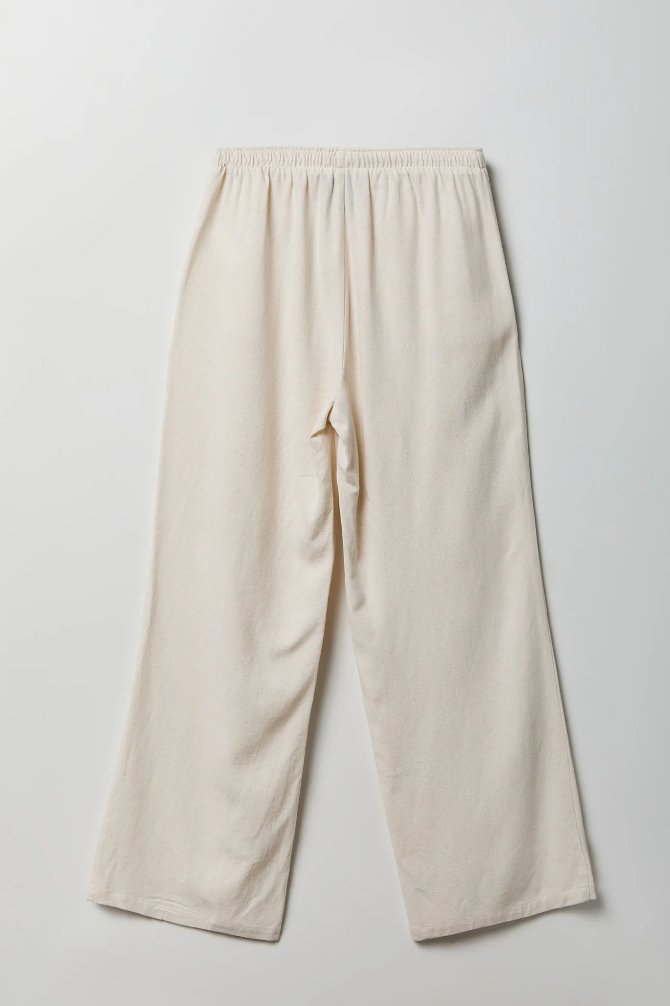 Linen-Blend Flowy Wide Leg Pant