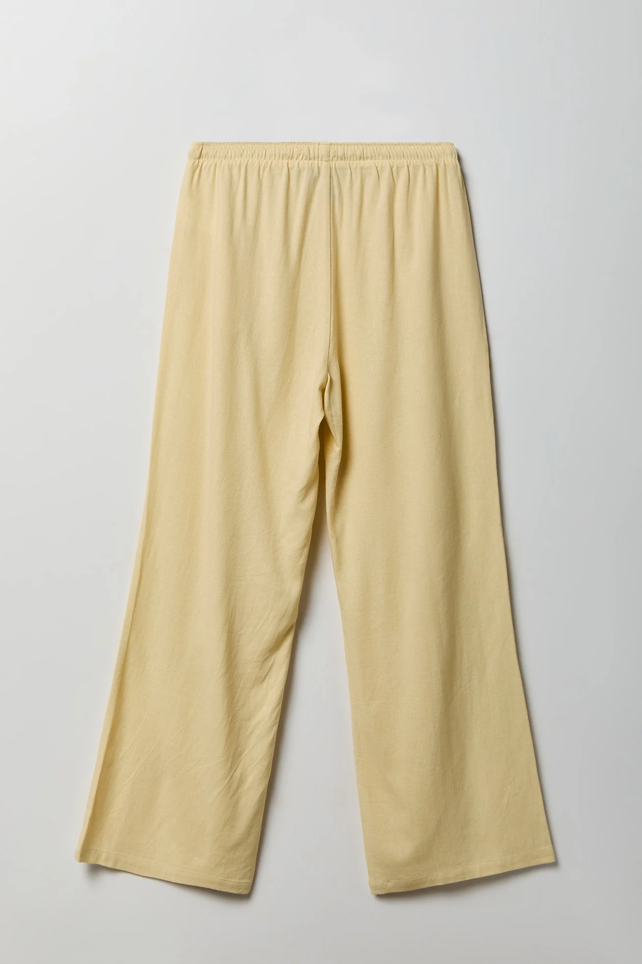 Linen-Blend Flowy Wide Leg Pant