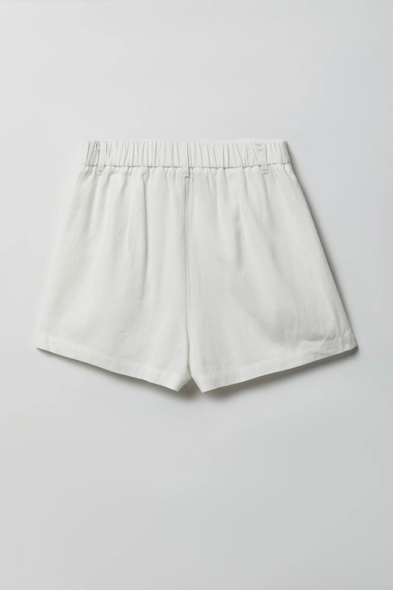 Linen-Blend Tailored Short