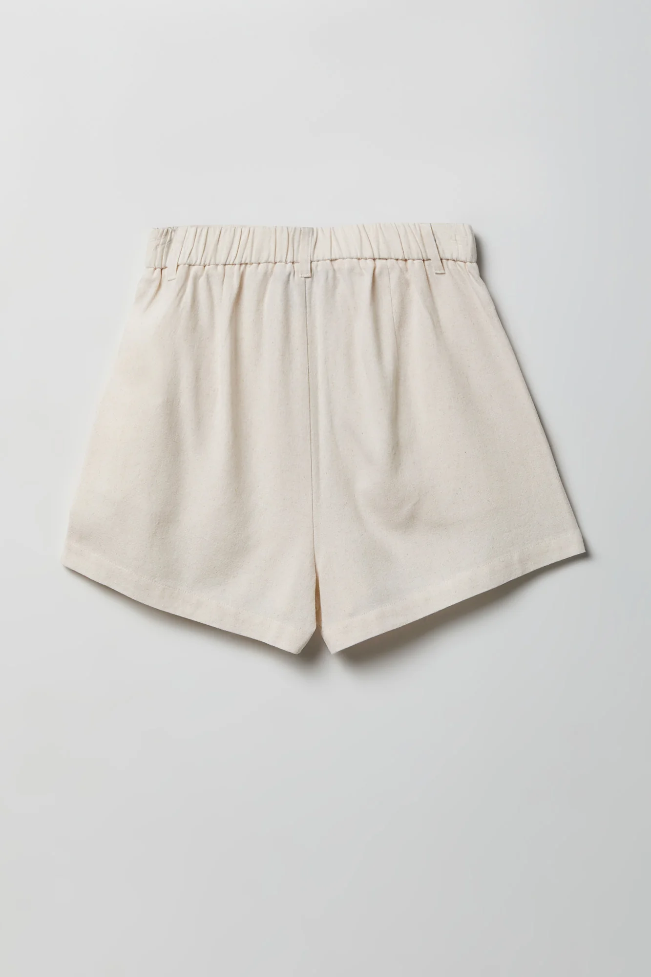 Linen-Blend Tailored Short