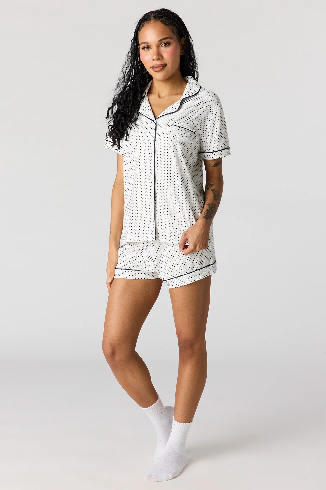 6697-button-up-collared-top-short-pajama-set-11.webp Button-Up Collared Top & Short Pajama Set