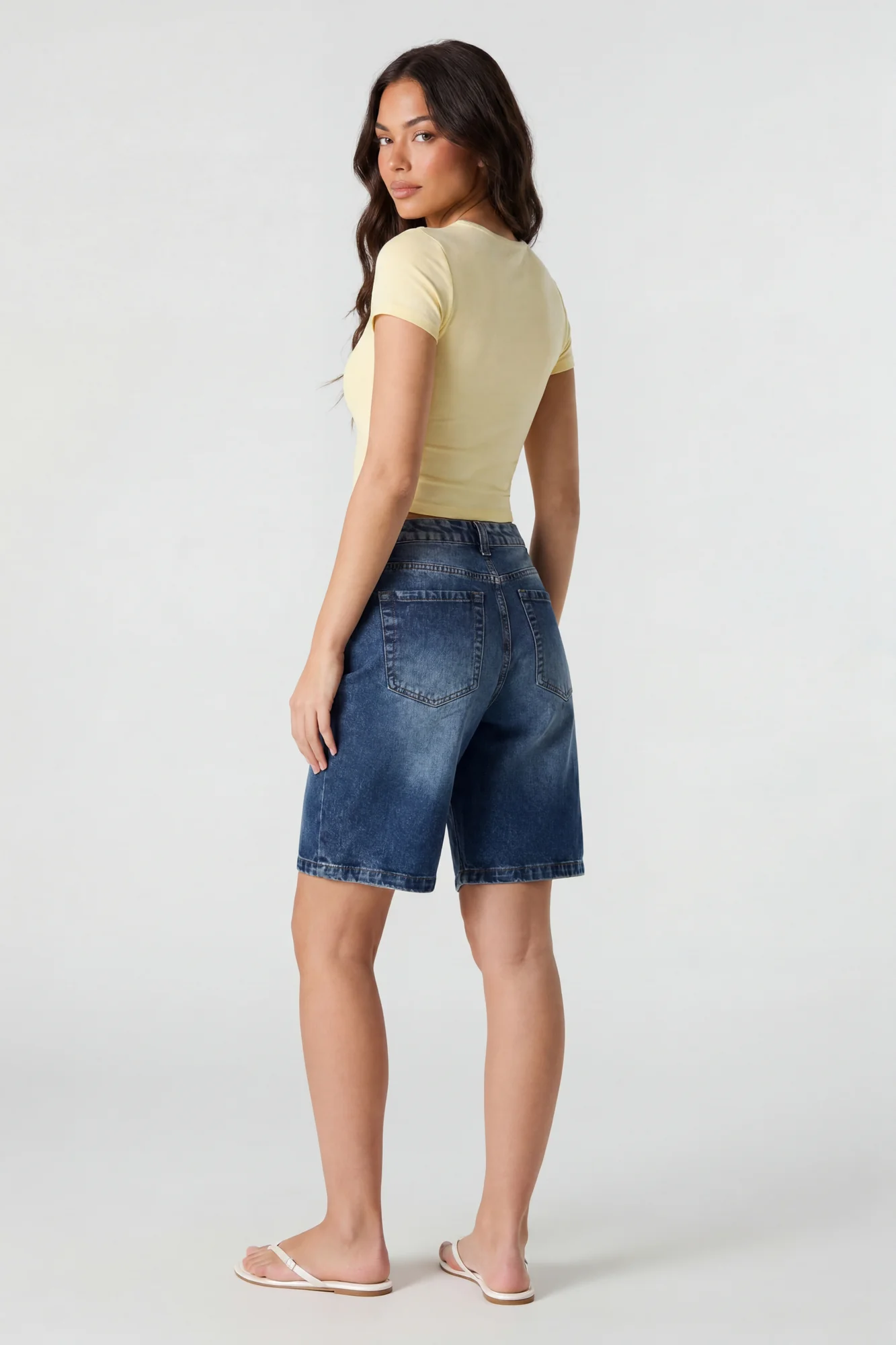 Brooklyn Low Rise Dark Jort 11" with Cherry Keychain