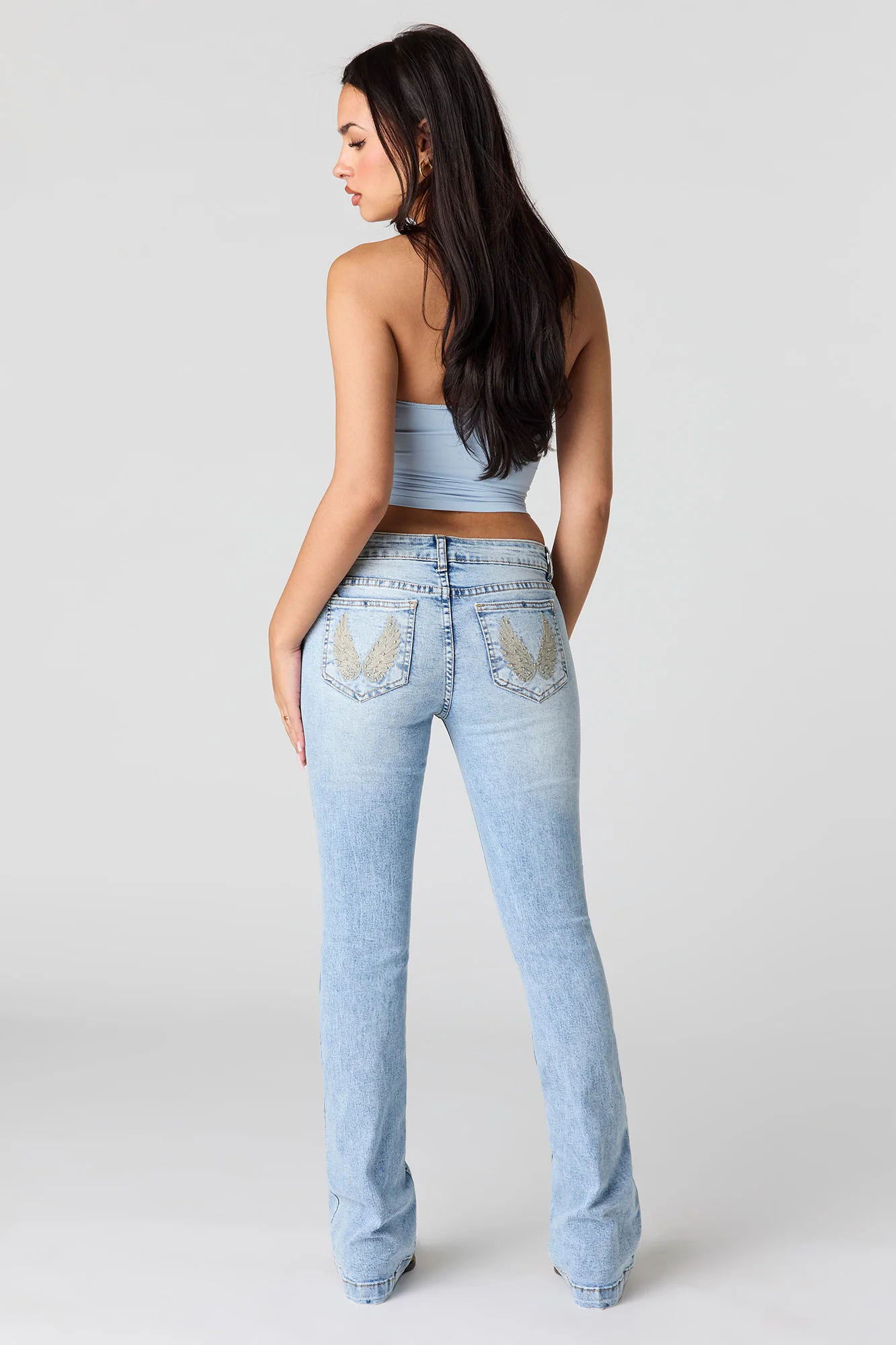6834-stretch-low-rise-embroidered-pocket-flare-jean-1.webp Stretch Low Rise Embroidered Pocket Flare Jean