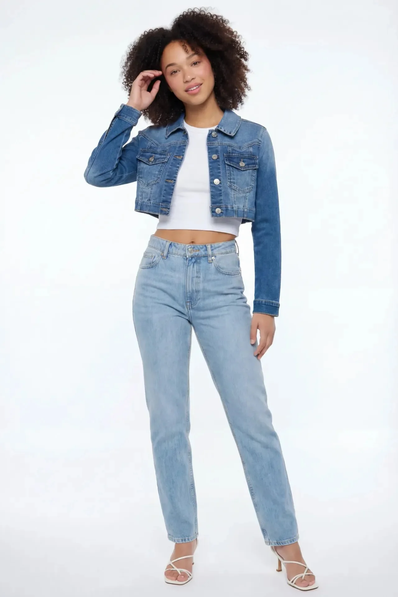 Classic Cropped Denim Jacket