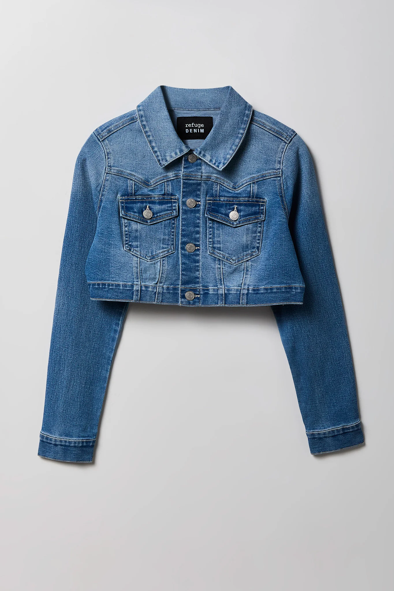 Classic Cropped Denim Jacket