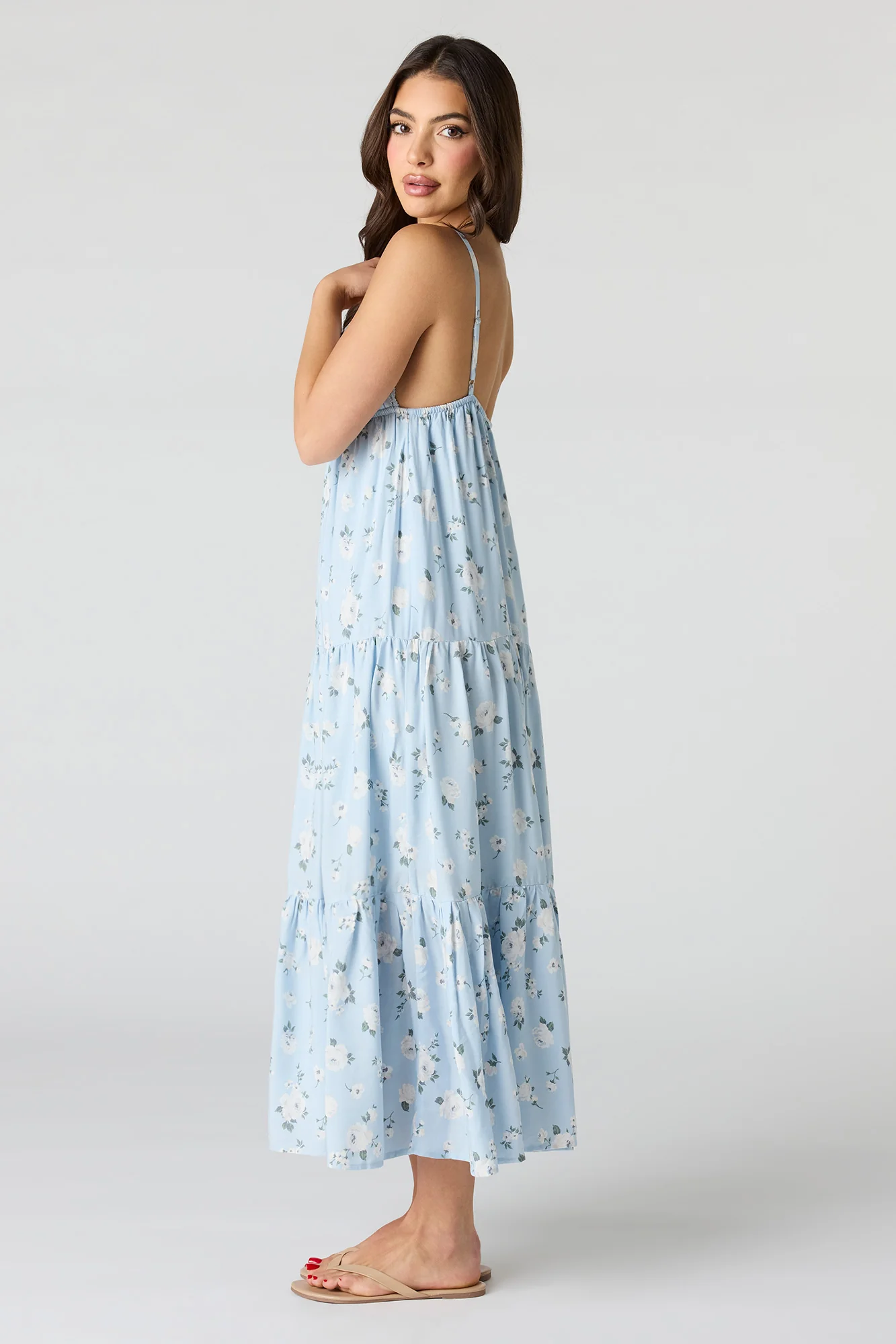 Floral Babydoll Maxi Dress