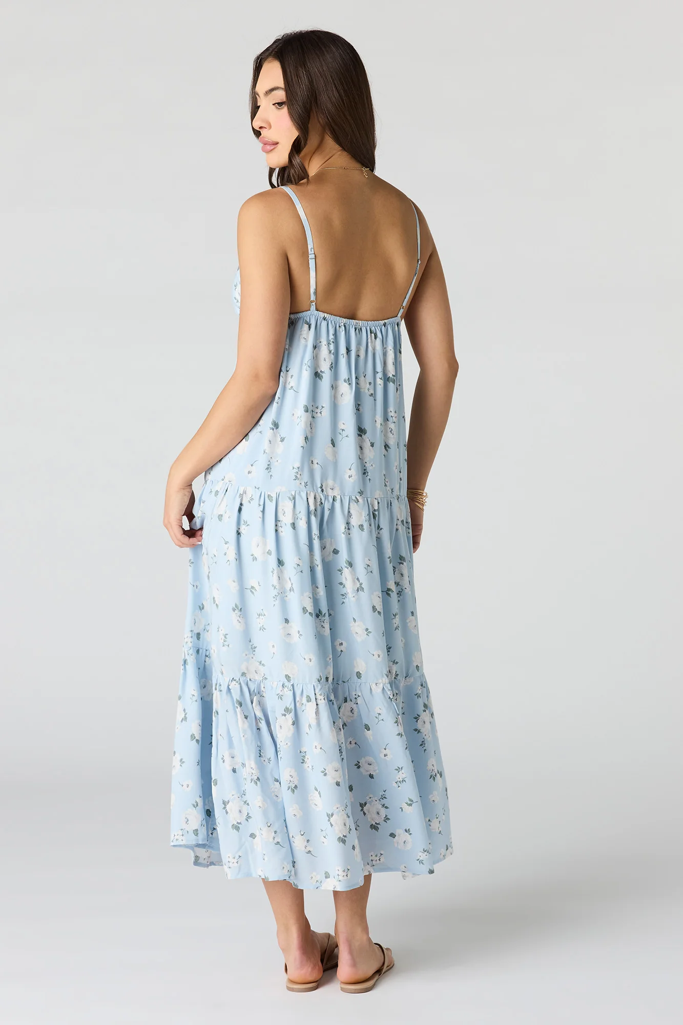Floral Babydoll Maxi Dress