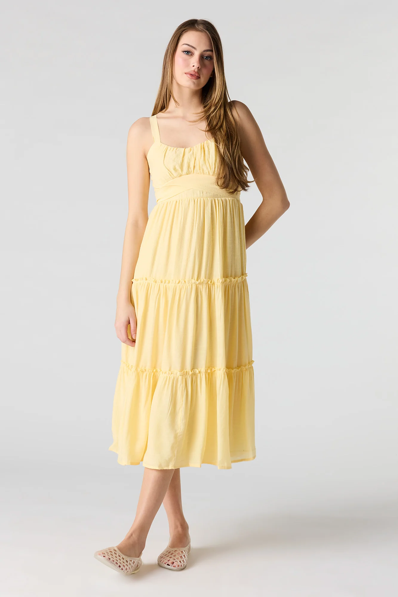 7162-tie-waist-tiered-midi-dress-10.webp Tie Waist Tiered Midi Dress