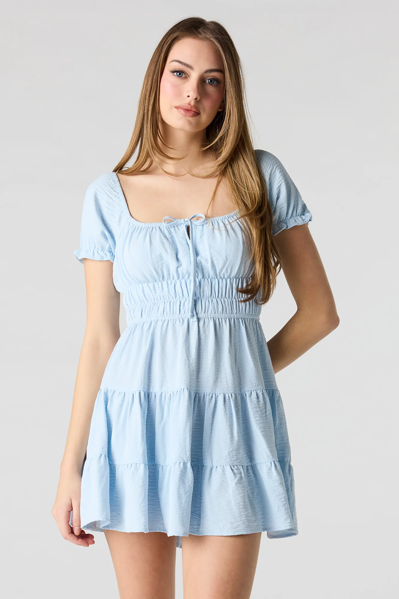 7347-short-puff-sleeve-tiered-mini-dress-13.webp Short Puff Sleeve Tiered Mini Dress