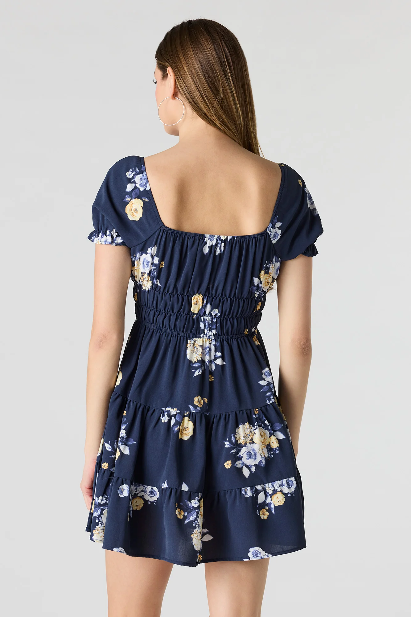 7347-short-puff-sleeve-tiered-mini-dress-2.webp Short Puff Sleeve Tiered Mini Dress