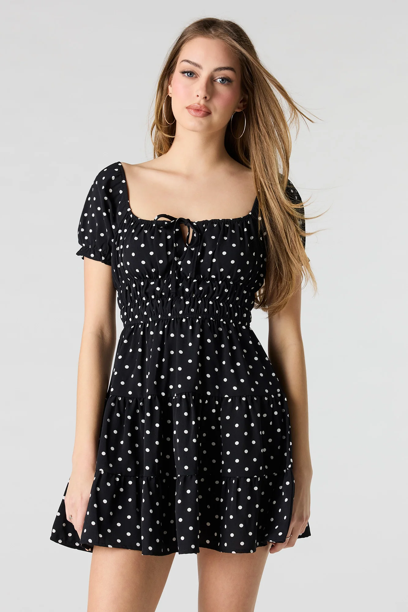 7347-short-puff-sleeve-tiered-mini-dress-7.webp Short Puff Sleeve Tiered Mini Dress